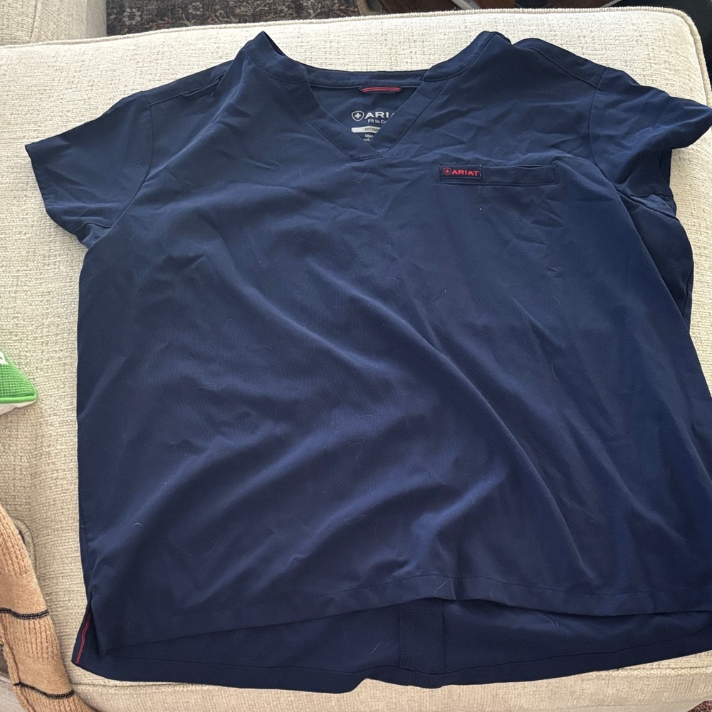 Ariat Navy V-Neck Medical Scrub Top